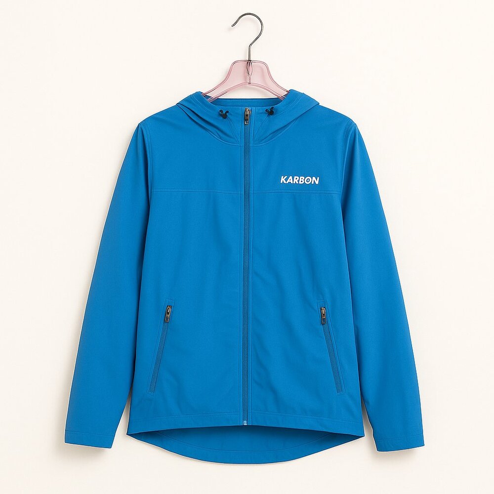 KARBON | Blue Zip-Up Jacket - MEn's Large